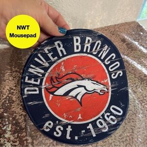 DENVER BRONCOS Mouse Pad - Computer, Laptop, Office 🐎 NEW w TAGS🏷️